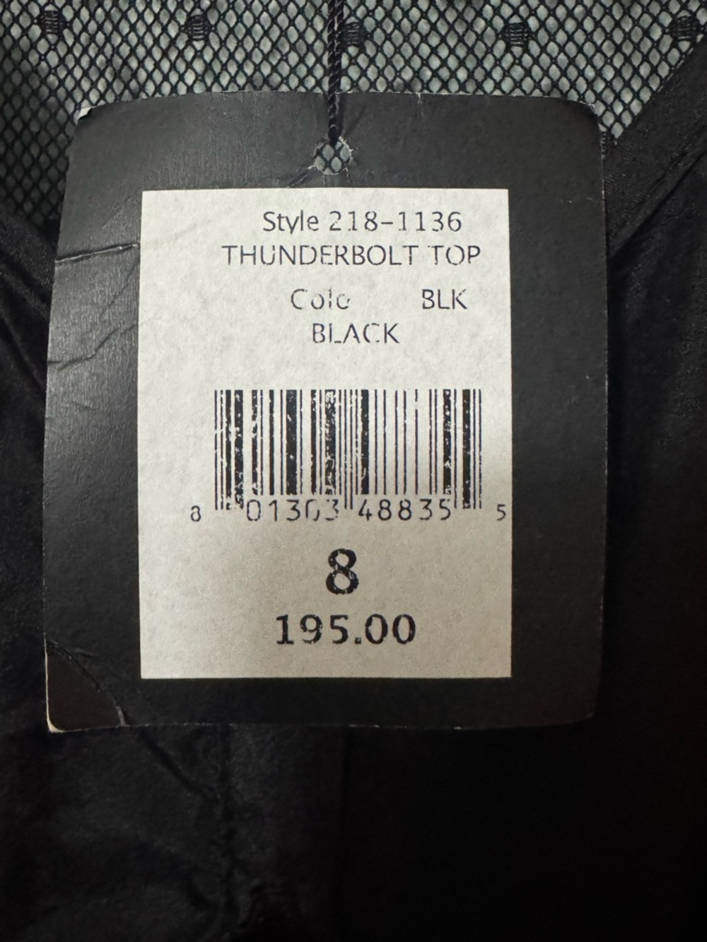 NWT Nanette Lepore Thunderbolt Top Black Mesh Ruffle Blouse Size 8 - Picture 5 of 6